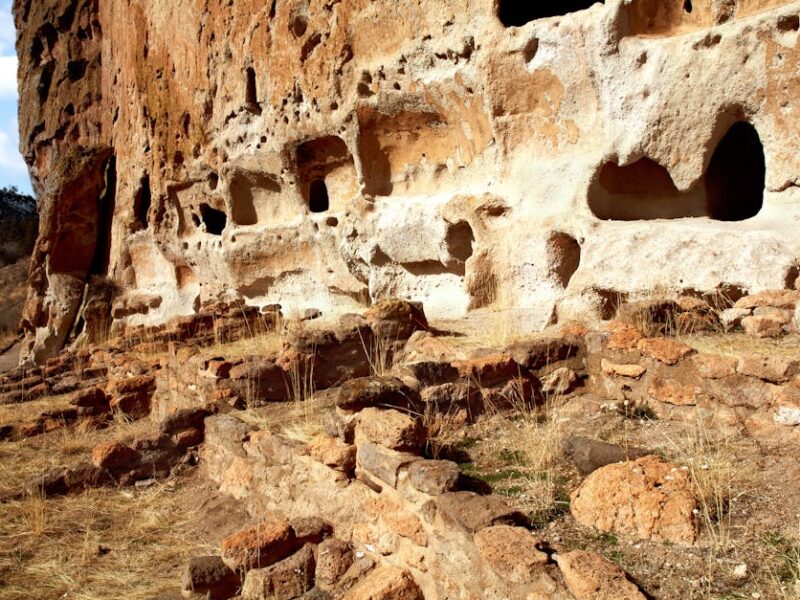 Bandelier National Monument, Nordamerika — archäologische Stätte (Ancestral Puebloan)