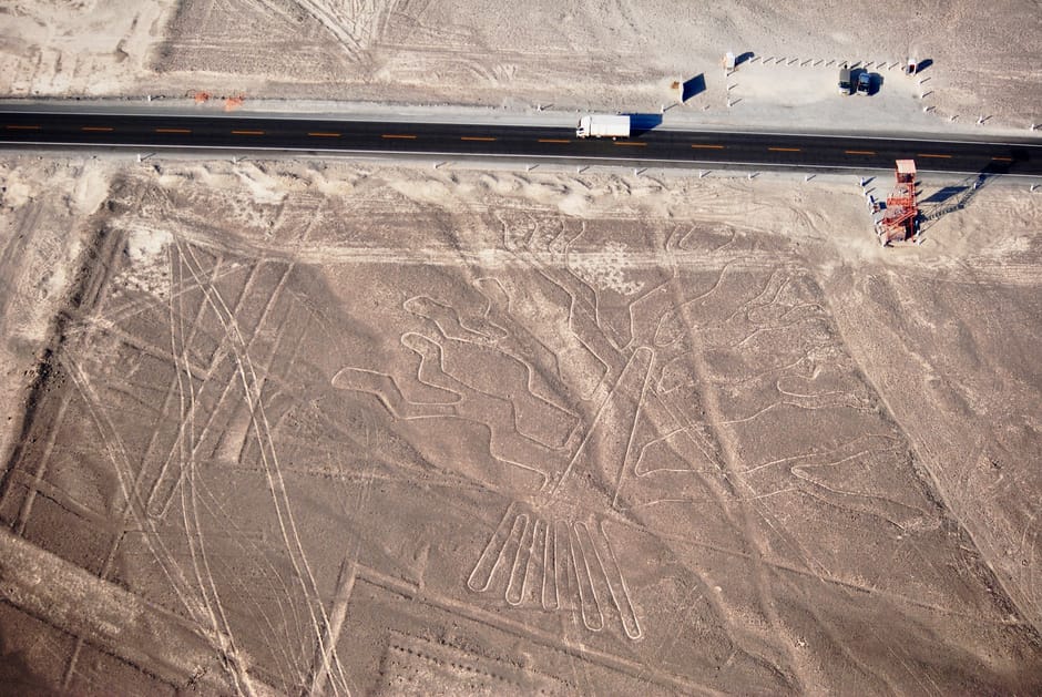 Puquios Nasca: Antike Aquädukte der Wüste Perus – Kostenloses Stock Foto zu aerial perspektive, alte linien, alte technologie