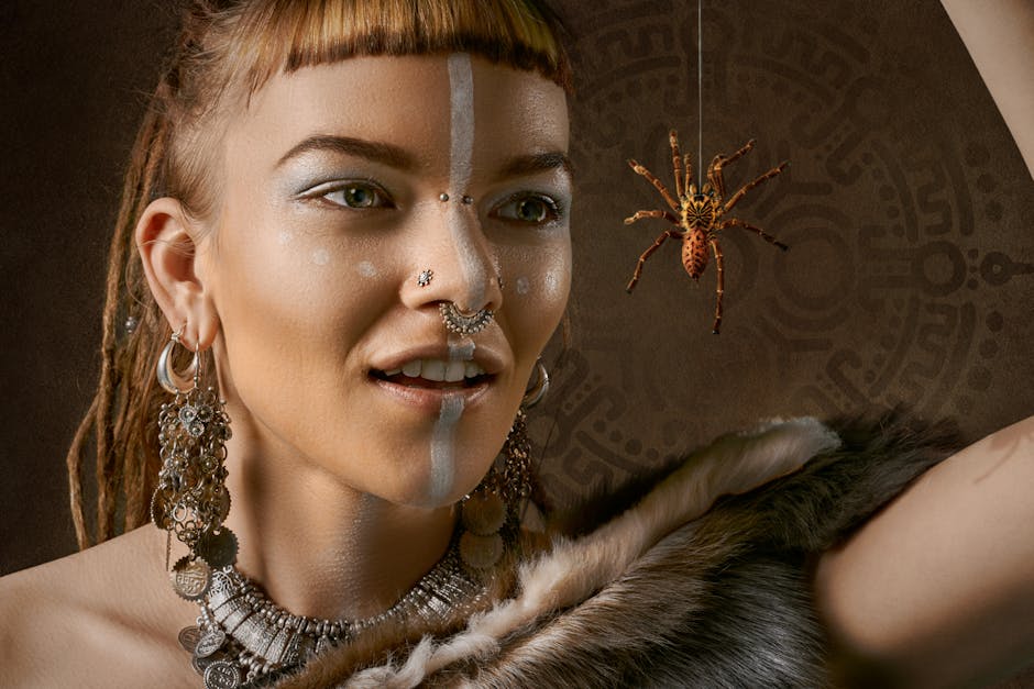 taino dna – Frau, Die Auf Spinne Schaut