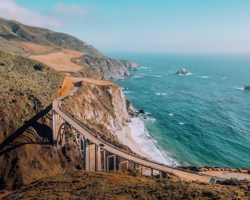 Kelp Highway Hypothese: Erstbesiedlung Amerikas entlang der Küste – Kostenloses Stock Foto zu ausflug, autobahn, big sur