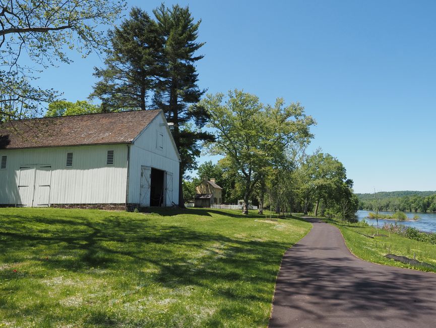 Lenape (Delaware): Geschichte, Vertreibung und Gegenwart – Charmante Scheune in der Nähe des Delaware River in Washington …