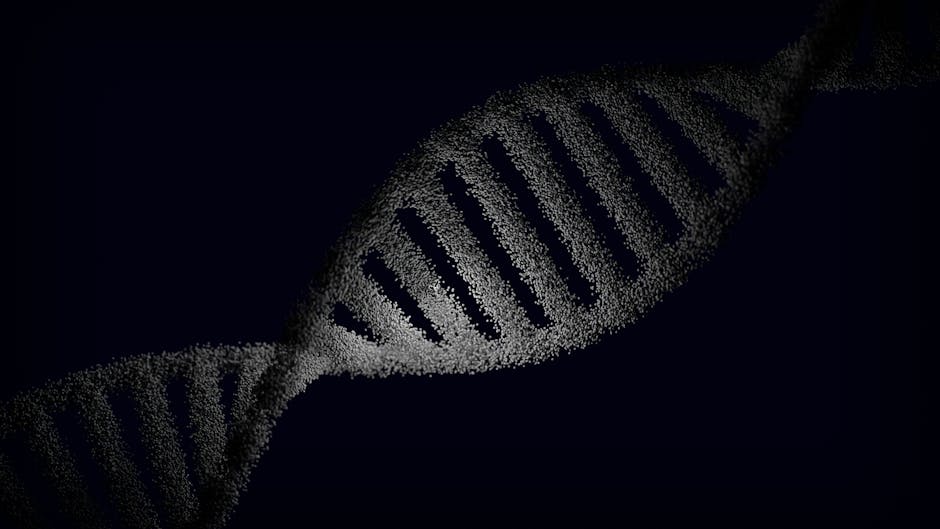 Taíno-Überlebende: 60% der Puertoricaner haben Taíno-DNA – Künstlerische Darstellung eines DNA-Strangs mit Partikeleffekte…