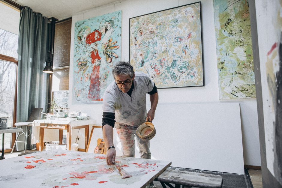 Oscar Howe: Yanktonai-Maler zwischen Tradition und Moderne – Kostenloses Stock Foto zu #indoor, abstrakt, abstrakte kunst